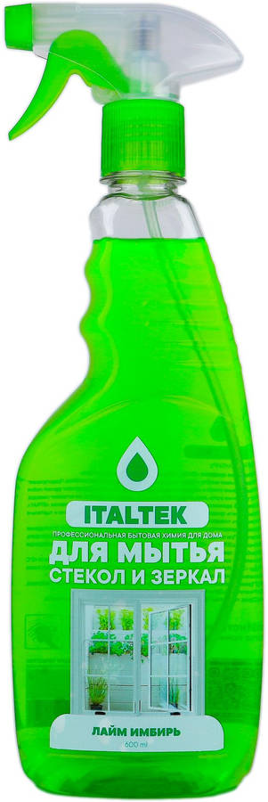 ITALTEK - Очиститель Стекол "Лайм и Имбирь" зеленый (600мл) /8